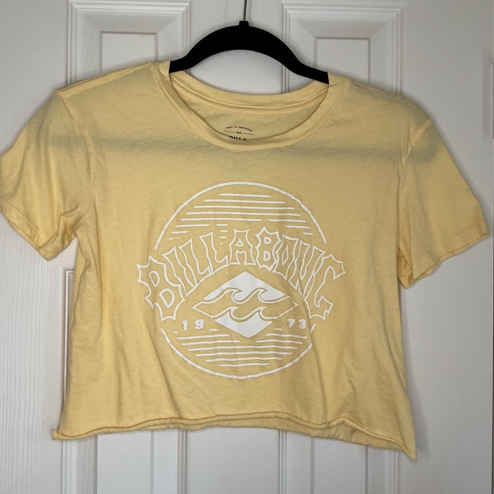Billabong Sunny Yellow Graphic Crop Top